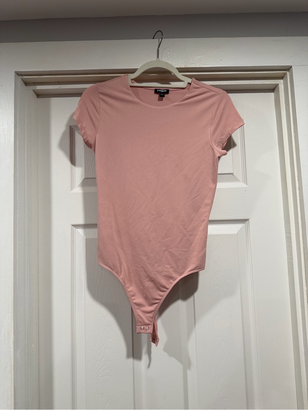Express Dusty Rose Short Sleeve Bodysuit